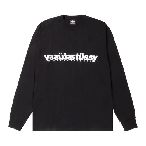 Stüssy Mirror Long-Sleeve Tee - Black - 1995127-BLAC
