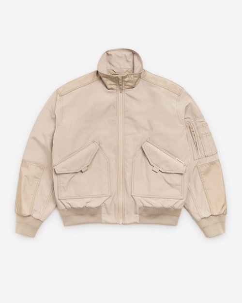 Stüssy Mock Neck Flight Bomber - Khaki