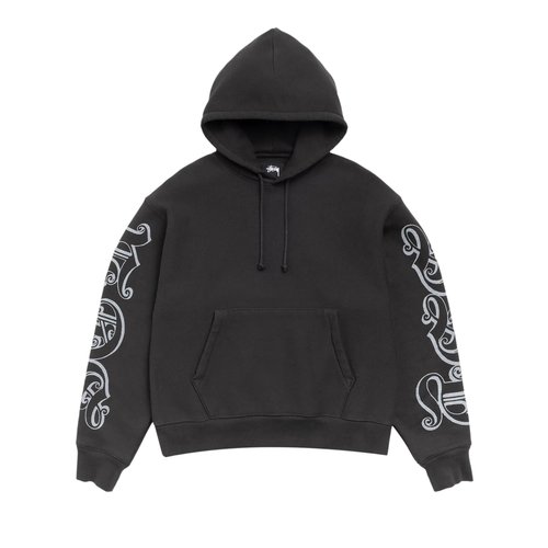Stüssy Motif Print Hoodie - Black - 118605-BLAC