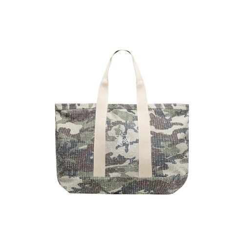 Stüssy Needle Punch Tote Bag - Camo - 134266-CAMO