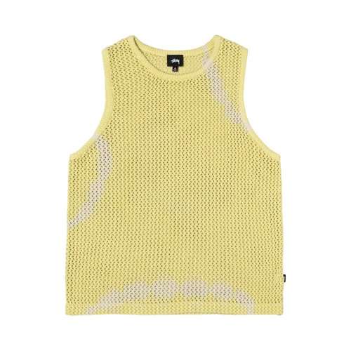 Stüssy O'Dyed Heavyweight Mesh Tank 'Tie Dye Yellow' - 117126 TIE