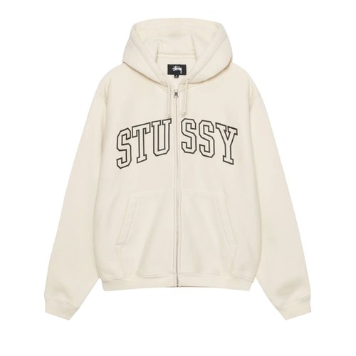 Stüssy Outline Zip Hoodie - Ivory - 118559-IVOR