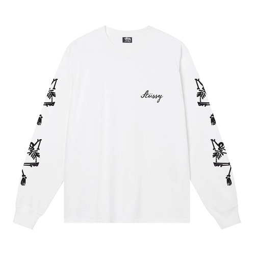 Stüssy Paradise Lost Long-Sleeve Tee 'White' - 1994886-WHIT