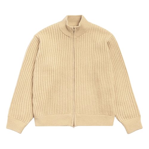 Stüssy Patch Zip Sweater - Sand - 117269-SAND