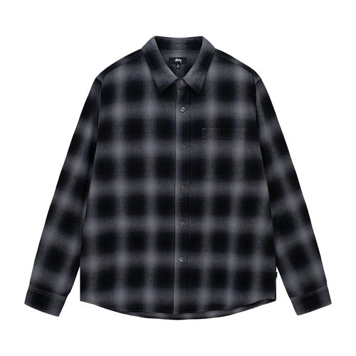 Stüssy Pete Plaid Shirt - Charcoal - 1110277-CHAR