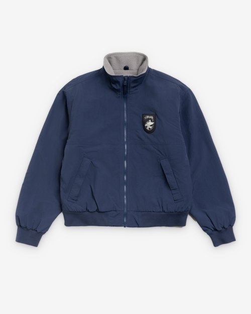 Stüssy Polar Fleece Lined Jacket - Navy