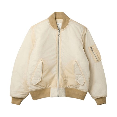 Stüssy Quilted Bomber Jacket - 115803-CREA