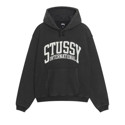 Stüssy Relaxed International Hoodie - Washed Black - 118550-WABL