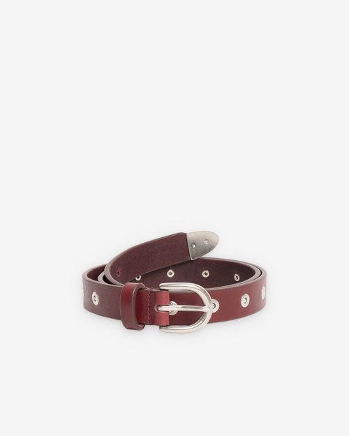 Stüssy Rivet Stud Belt - Oxblood