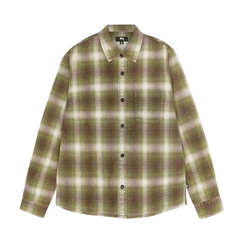 Stüssy Rocco Flannel Plaid Shirt - Green - 1110343-GREE