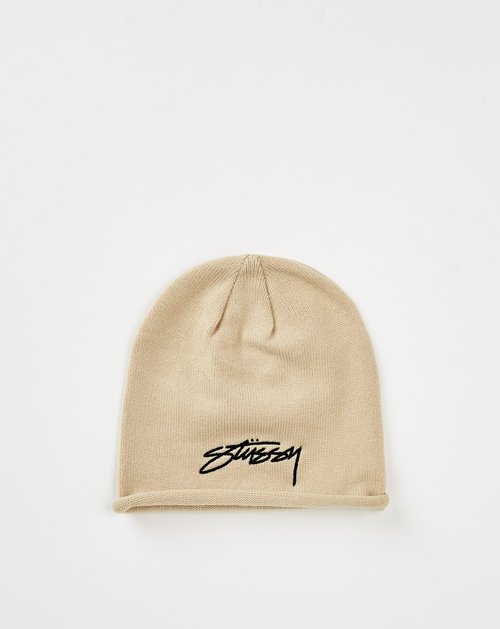 Stüssy Chain Stitch Rolled Edge Skullcap - Bone - 1321207-BONE
