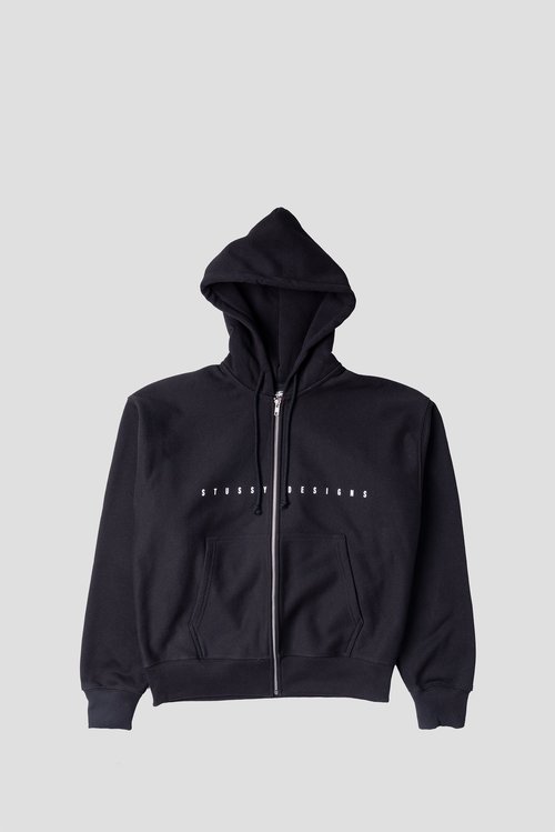 Stüssy S Box Zip Hoodie - Black - 1975184-BLAC