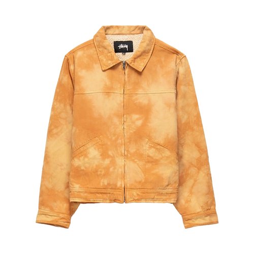 Stüssy Shearling Dyed Trucker Jacket | Size M - Brown - 115546-BROW