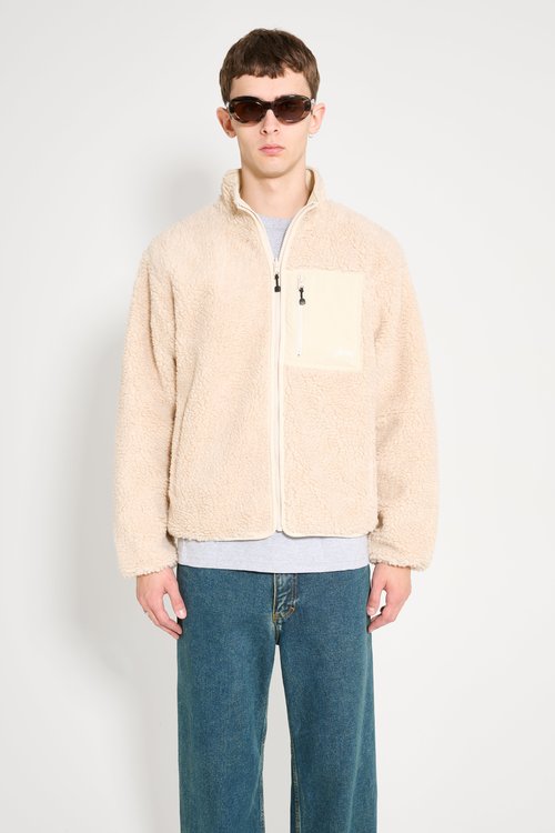 Stüssy Sherpa Reversible Jacket - Natural - 118529-1002