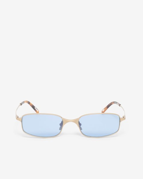 Stüssy Simon Sunglasses/Lt. Blue Lens - Matte Gold/Lt Blue Lens - 338410