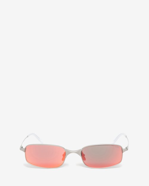 Stüssy Simon Sunglasses - Matte Silver/Sunflare Mirror Lens - 338410