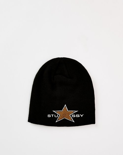 Stüssy Chenille Skullcap - Black - 1321237-BLAC