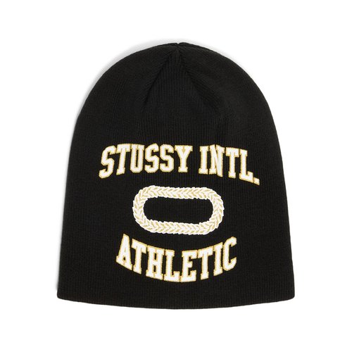 Stüssy Skullcap INTL. Athletic Beanie - Black - 1321233-BLAC