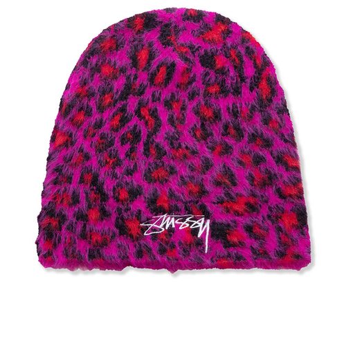 Stüssy Leopard Pattern Skullcap - Pink - 1321241-PINK