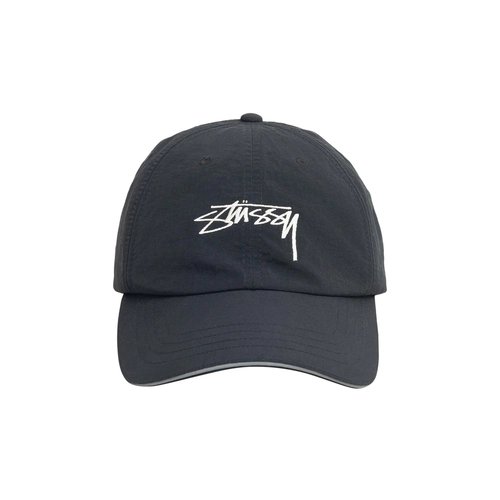 Stüssy Smooth Stock Nylon Sport Cap - Black - 1311211-BLAC