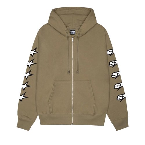 Stüssy Speedway Zip Hoodie - Army - 1975123-ARMY