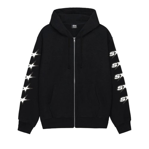 Stüssy Speedway Zip Hoodie - Black - 1975123-BLAC