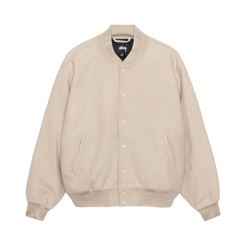 Stüssy Sport Melton Varsity Jacket 'Royal' | Solesense