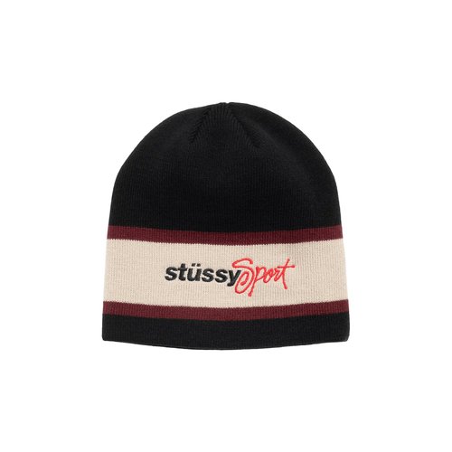Stüssy Sport Stripe Skullcap - Black - 1321253-BLAC