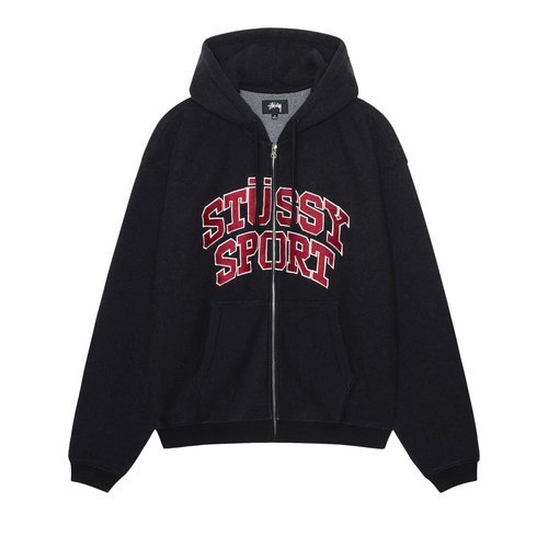 Stüssy Sport Zip Hoodie | Size L - 118540-WASH
