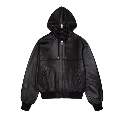 Stüssy SS Link Leather Bomber 'Black' - 115739-BLAC | Solesense