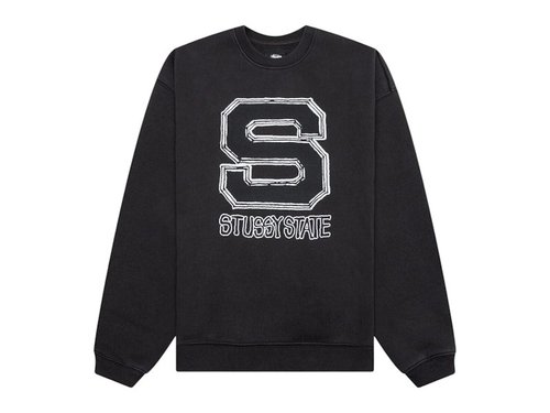 Stüssy State Crew - Black - 118596-BLAC