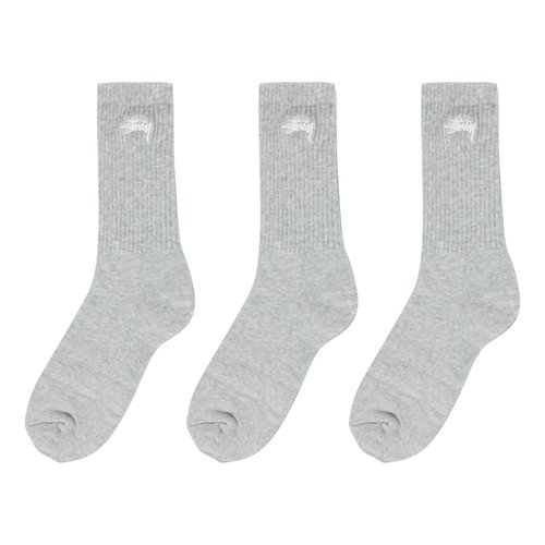 Stüssy Stock Crew Pack - 3 Pack - 138775-GREY