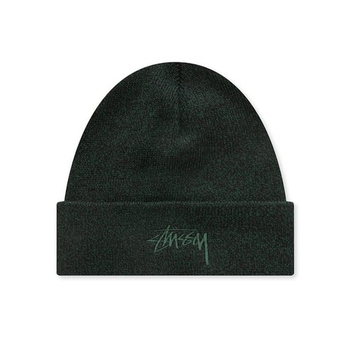 Stüssy Stock Cuff Beanie - Marled Hunter Green - 1321020-MAHG