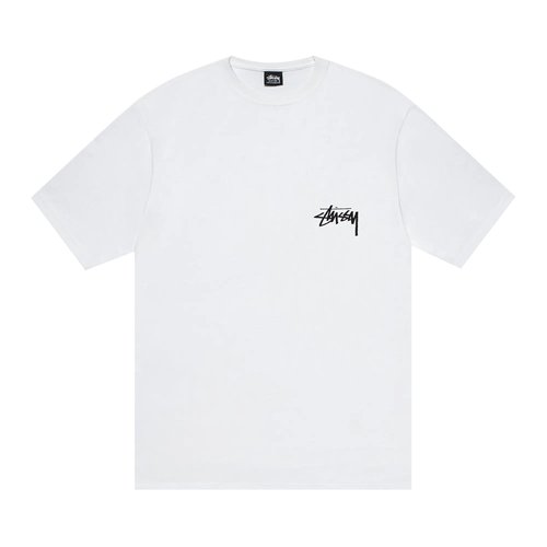 Stüssy Stock Dog Tee - White - 1905159-WHIT