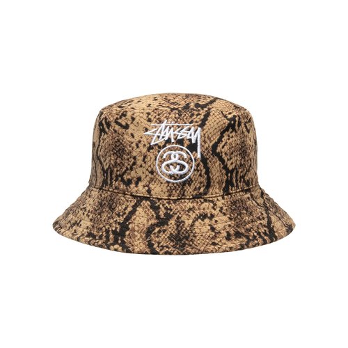 Stüssy Stock Lock Deep Bucket Hat - 1321175-BROW