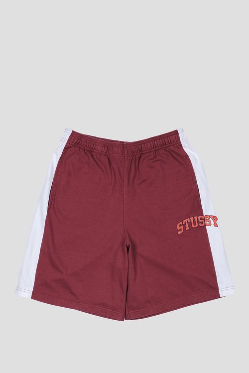 Stüssy Stripe Jersey Short - Burgundy - 112359-BURG