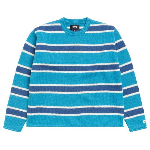 Stüssy Striped Wool Sweater - Blue - 117283-BLUE