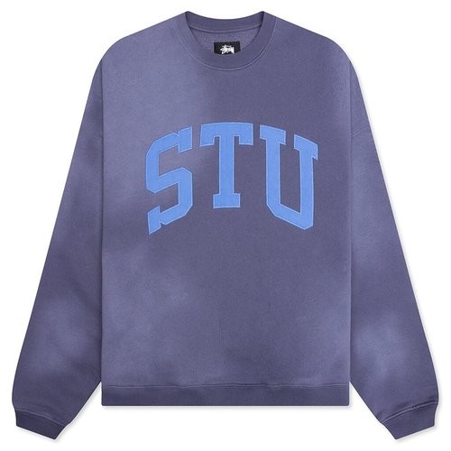 Stüssy Stu Appliqué Crew 'Ash Heather' - 118577-ASHH | Solesense