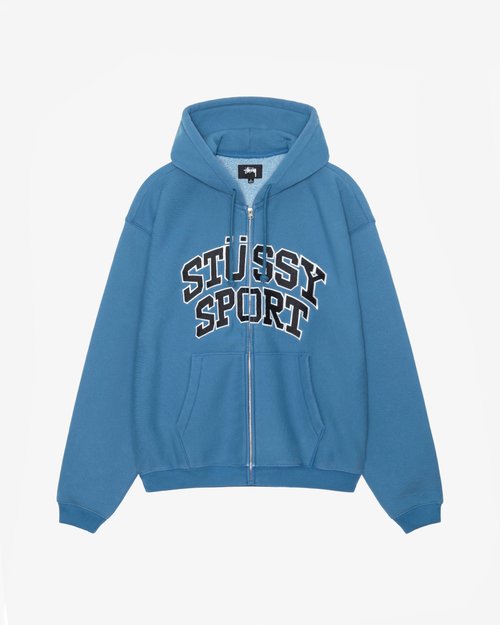 Stüssy Stüssy Sport Zip Hood - Blue - 118540