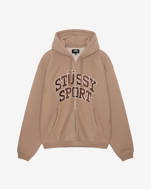 Stüssy Stussy Sport Zip Hood - Tan - 118540
