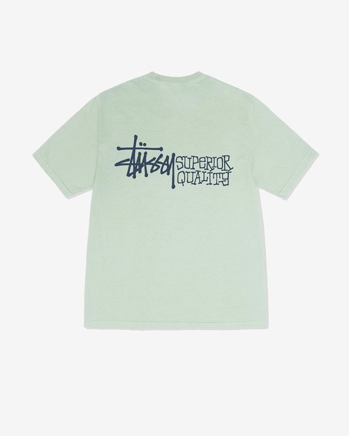 Stüssy Superior Quality Pig. Dyed T-Shirt - Green - 1905058
