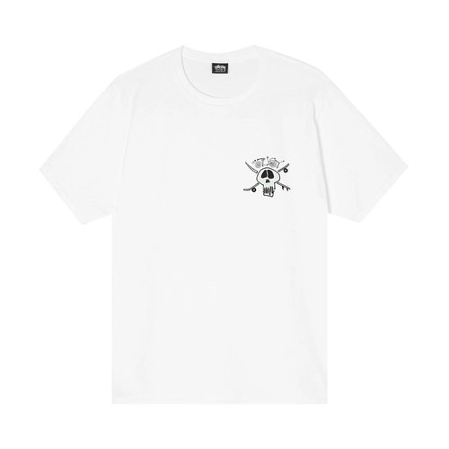Stüssy Surf Skate Skull Tee - White - 1904746-WHIT