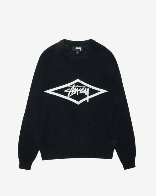Stüssy Surf Team Sweater - Black - 117273