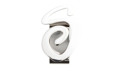Stüssy Swirly S Money Clip - Silver - 138952