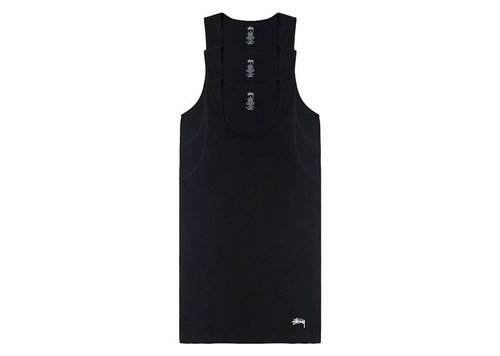 Stüssy Tank Tops 3 Pack - Black - 1140330