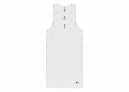 Stüssy Tank Tops 3 Pack - White - 1140330