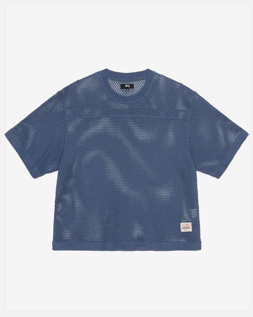 Stussy メッシュ ネイビー　Cotton Mesh stussy 楽天市場】ステューシー STUSSY カットソー 長袖 メンズ Cotton