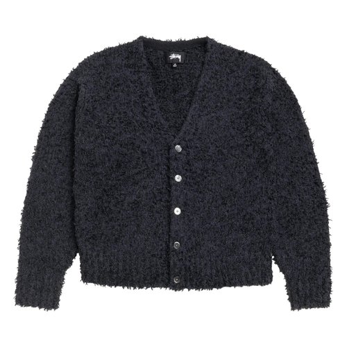 Stüssy Textured Cardigan - Black - 117291-BLAC