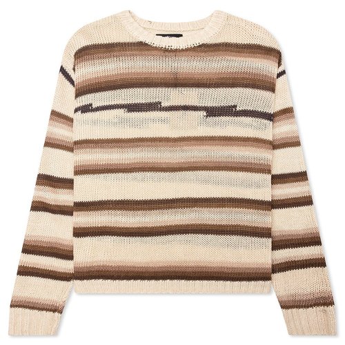 Stüssy Tonal Stripe Linen Sweater 'Natural' - 117236-NATU | Solesense