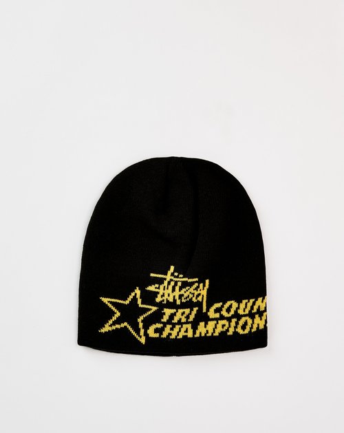 Stüssy Tri County Skullcap - Black - 1321242-BLAC